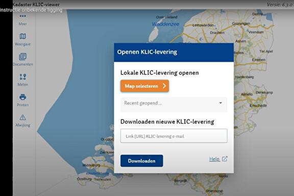 Instructie onbekende ligging